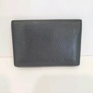Cocomeister Designer Card Wallet Black Bifold Leather Folding Small Mini Quality